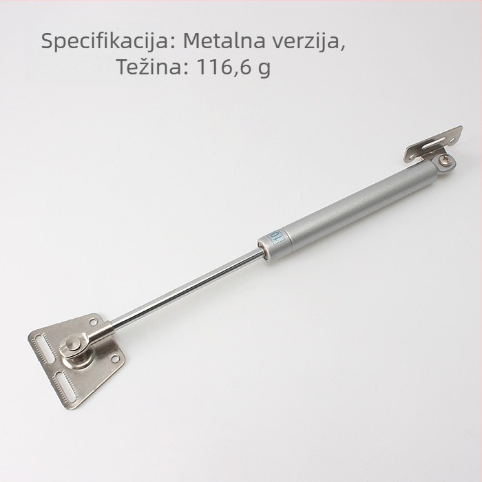 Pneumatska šipka s gumom glavom za ormare s preklopnim vratima, 100N, metal