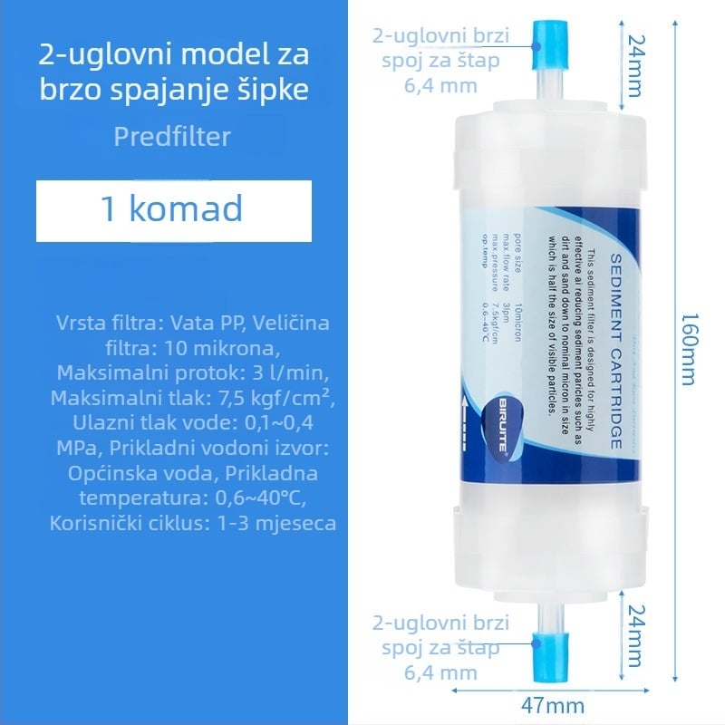 Filter element Briette – PP pamuk; za WC, perilicu, tuš i bojler; uklanja hrđu i sediment