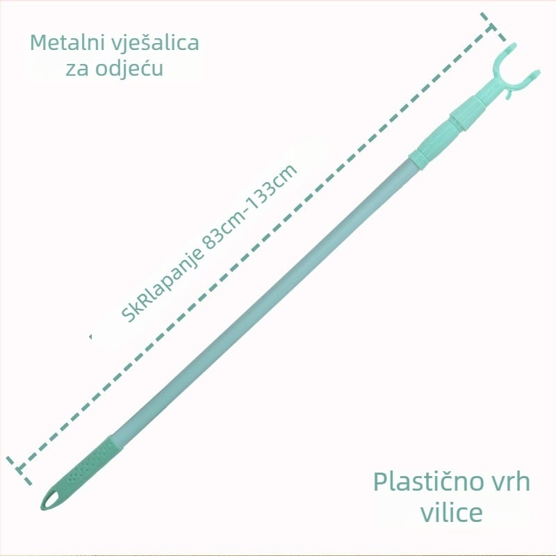 Izvlačna šipka za sušenje od nehrđajućeg čelika za balkon – metal, namjena: balkon, moderni minimalistički stil