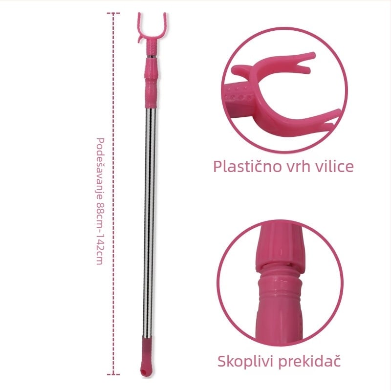 Izvlačna šipka za sušenje od nehrđajućeg čelika za balkon – metal, namjena: balkon, moderni minimalistički stil