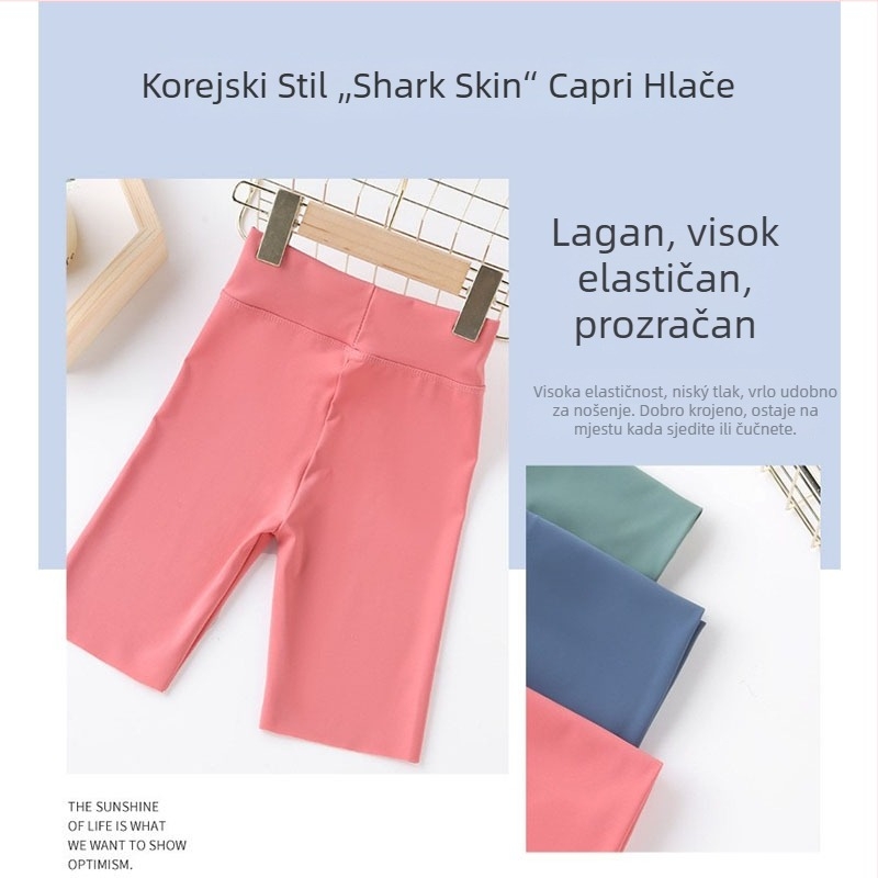 Korejski stil za djevojčice: ljetne elastične jogice za djecu 3–8 godina