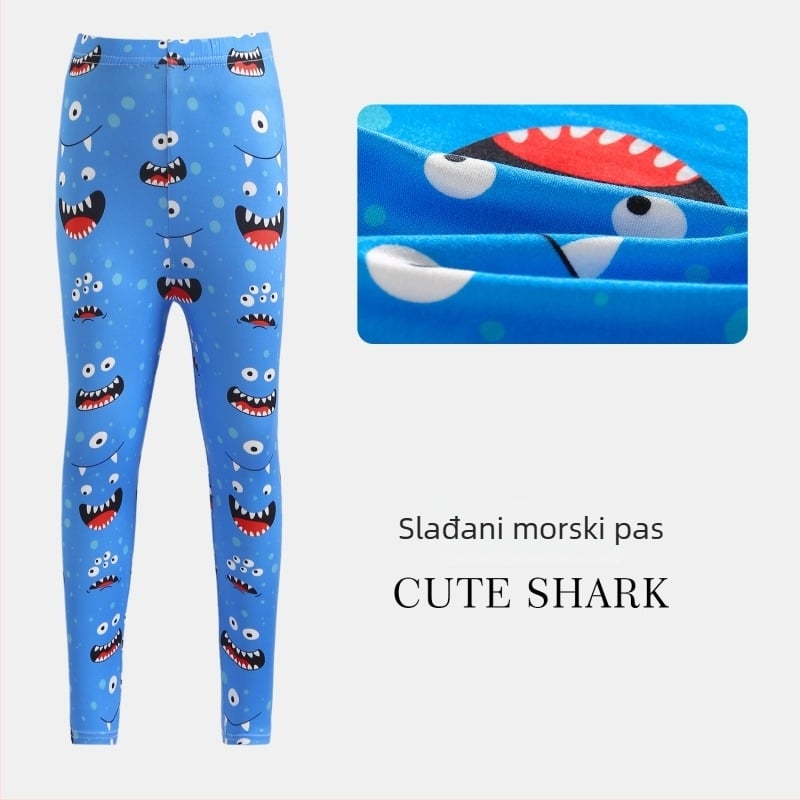 Dječje cropped hlače za ljeto: lagane i prozračne, poliester, niska struka s elastičnim pojasom, za djecu 3–8 godina