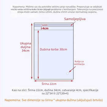 OPP samoljepljiva vrećica za odjeću i dodatke, prozirna plastična Ziplock vrećica, novi materijal, otisnuti logotip