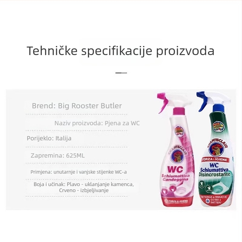 Big Cock Butler sprej za čišćenje WC-a – univerzalno sredstvo za čišćenje