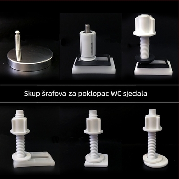 Držač poklopca WC-a – gumasti brzi ugradnja, brzo oslobađanje, plastika, Shang Xin