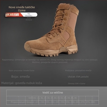 Visoke najlonske borbene cipele za odrasle, unisex, vanjska taktička obuća