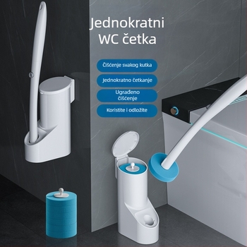 Jednokratna četka za WC s setom zamjenskih glava, za zidnu montažu i squat toalete (Brend Wanben; Materijal: Plastika; Prilagodba obrade: Da; Ispis logotipa: Da; Licencirana privatna etiketa: Da)