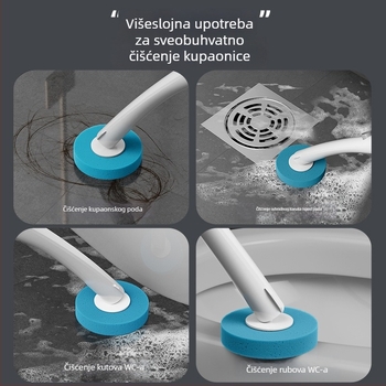 Jednokratna četka za WC s setom zamjenskih glava, za zidnu montažu i squat toalete (Brend Wanben; Materijal: Plastika; Prilagodba obrade: Da; Ispis logotipa: Da; Licencirana privatna etiketa: Da)