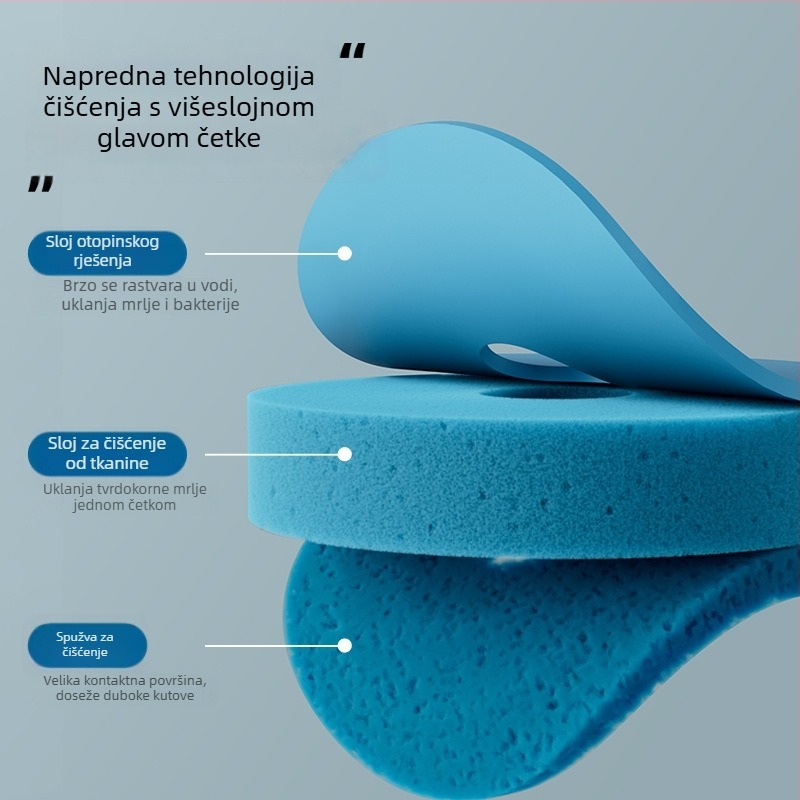 Jednokratna četka za WC s setom zamjenskih glava, za zidnu montažu i squat toalete (Brend Wanben; Materijal: Plastika; Prilagodba obrade: Da; Ispis logotipa: Da; Licencirana privatna etiketa: Da)