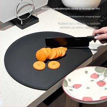 Rain Billion D-tip dvostrana daska za rezanje, za hranu, antibakterijska, protiv plijesni