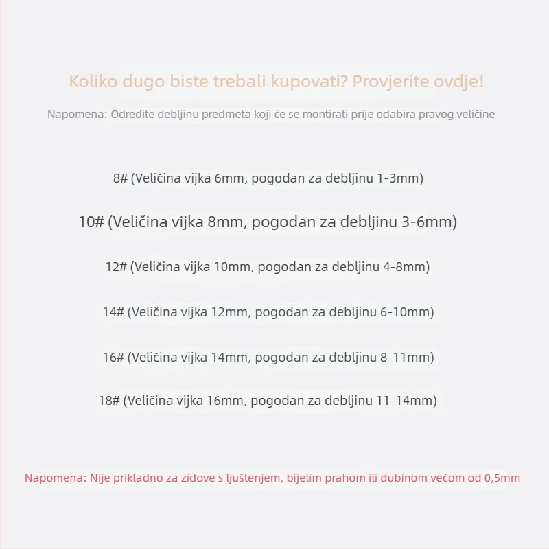 Nerđajući čelik zidni držač s ljepilom bez bušenja, nosivost 5–10 kg, za kupaonicu, kuhinju i spavaću sobu