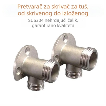 Tuš adapter za skriveni-otkriveni montažni sustav, držač miješalnog ventila, 304 nehrđajući čelik