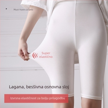 Ženske sigurnosne leggings od viskoze s jacquard tkaninom, srednji pojas, jednodijelni uzorak, zaštita od prozirnosti