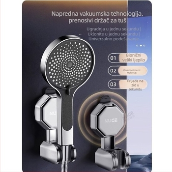 ABS držač za tuš glavu, podesiv, ručna montaža, moderan stil, prilagodljiv