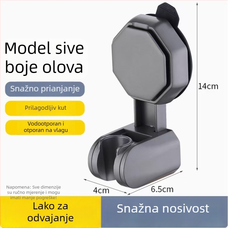 ABS držač za tuš glavu, podesiv, ručna montaža, moderan stil, prilagodljiv