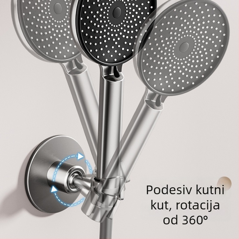 Držač za tuš ruke, nehrđajući čelik, montaža bez bušenja, model Hand spray bracket, 1.6 MPa