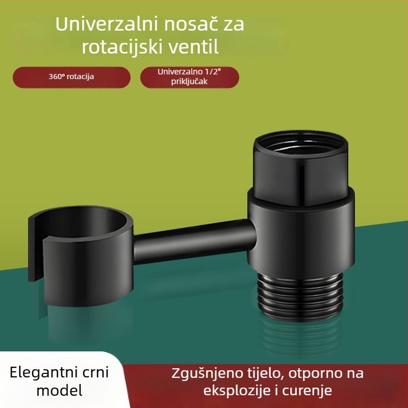 Okretni držač za tuš za zahod — montaža bez bušenja, od rafiniranog bakra, kompatibilan s kutnim ventilom, marka Boonen/Borne