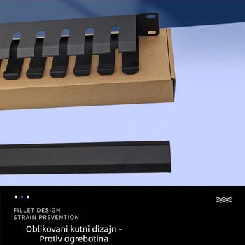 Metalni okvir za upravljanje mrežnim kabelima, opcije 12-Gear/16-Gear/24-Gear, model pt24, za integrirano kabeliranje