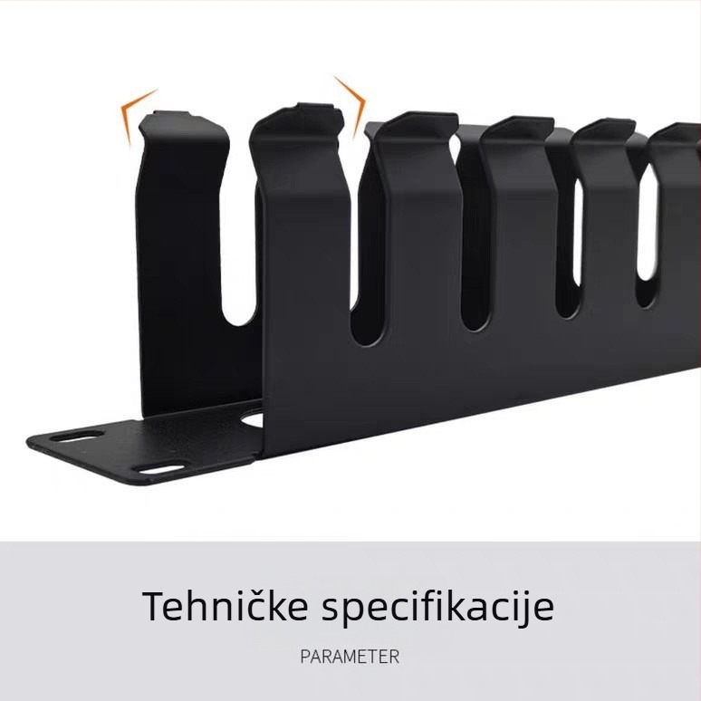 Metalni okvir za upravljanje mrežnim kabelima, opcije 12-Gear/16-Gear/24-Gear, model pt24, za integrirano kabeliranje