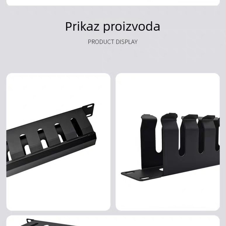 Metalni okvir za upravljanje mrežnim kabelima, opcije 12-Gear/16-Gear/24-Gear, model pt24, za integrirano kabeliranje