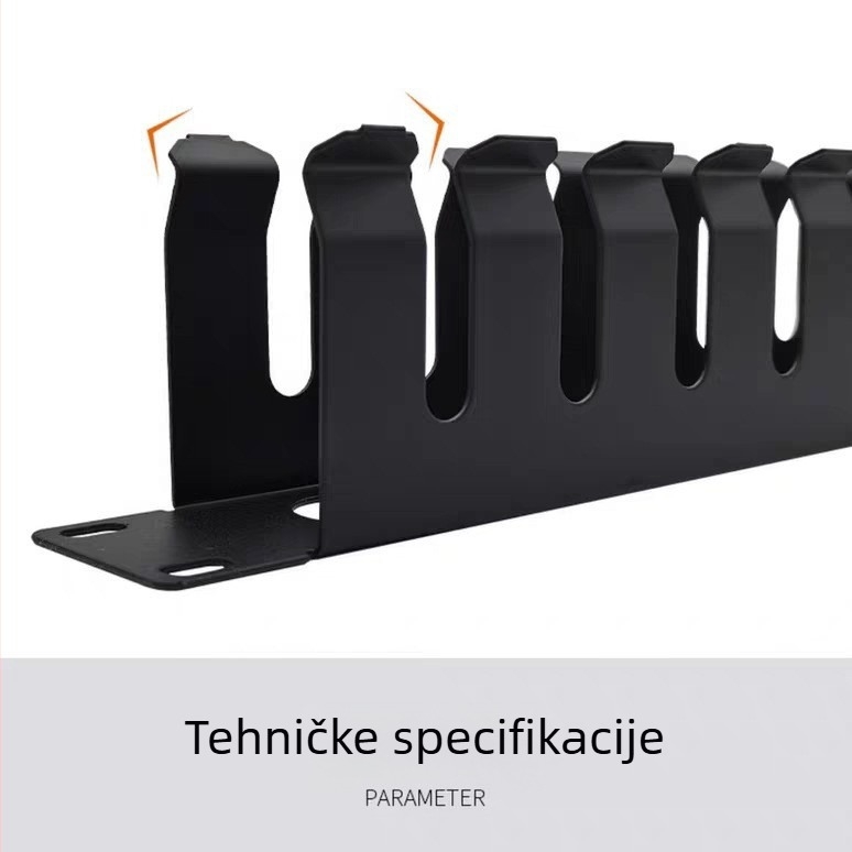 Metalni okvir za upravljanje mrežnim kabelima, opcije 12-Gear/16-Gear/24-Gear, model pt24, za integrirano kabeliranje