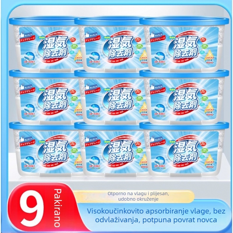 Kućni odvlaživač i desikant za unutarnju upotrebu — kutija za apsorpciju vlage i vrećica desikanta za ormariće i studentske domove