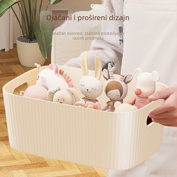 Trojedini set kutija za stolnu pohranu — plast, 2 L, bez poklopca, moderan minimalistički stil