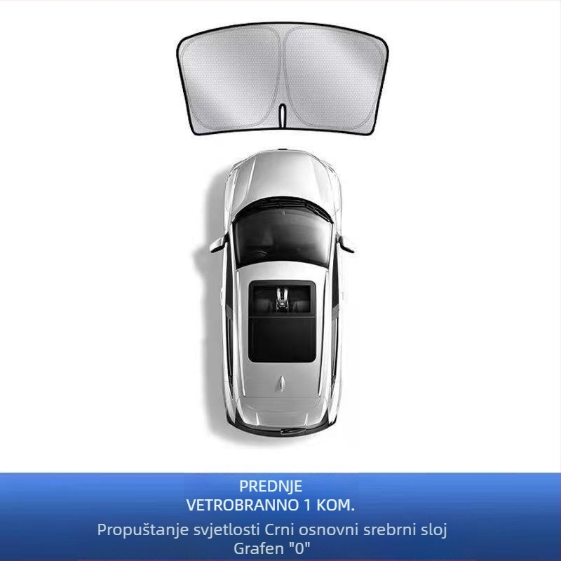 Tesla grafenski sunshade za krov, ugradnja klikom, Honglin