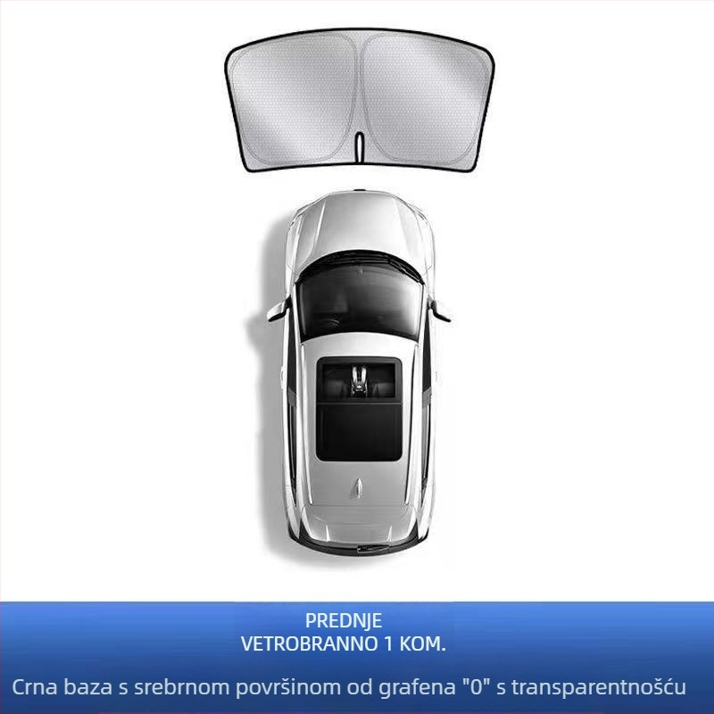 Tesla grafenski sunshade za krov, ugradnja klikom, Honglin