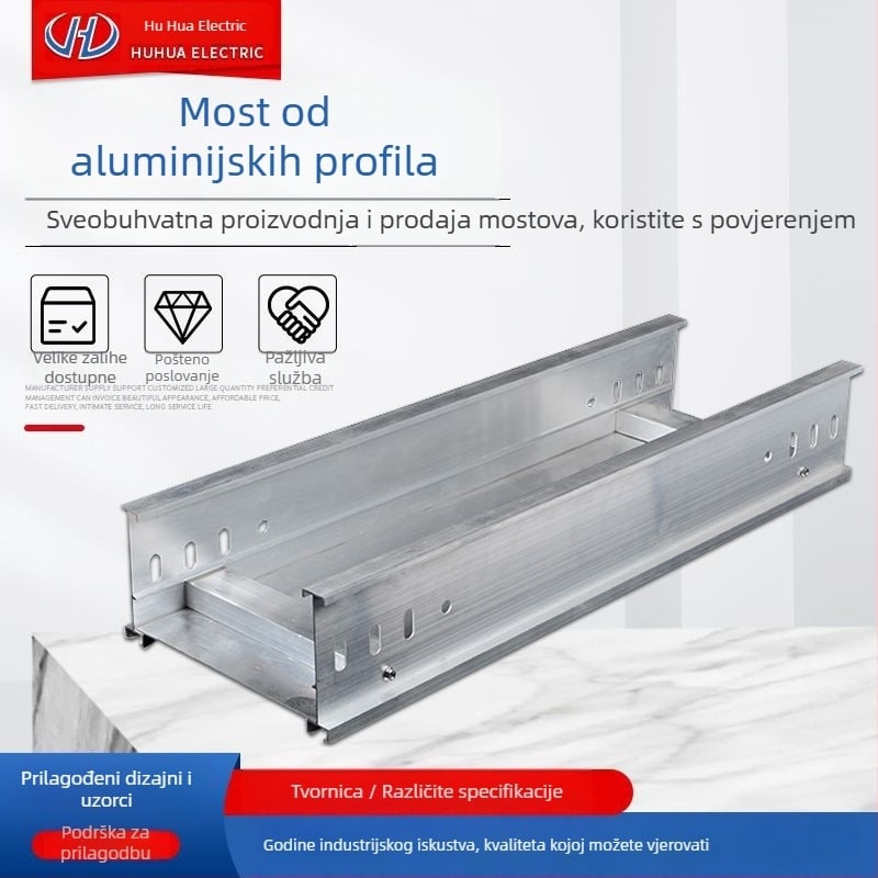 Aluminijski profilni most tvrtke Huhua; prilagodljiv; šifra proizvoda 0391; materijal: aluminijski profil; pogodan za zgrade, distribucijske prostorije i trgovačke centre.
