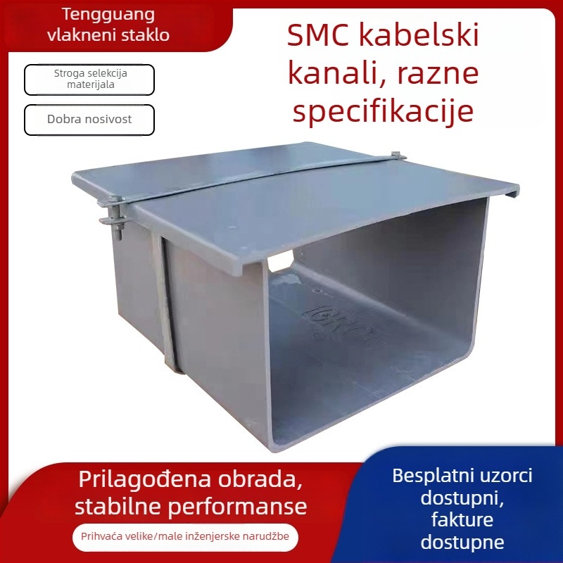 SMC kompozitni kabelski kanal – mostni kanal, za željeznički promet velike brzine, marka Tengguang, materijal SMC