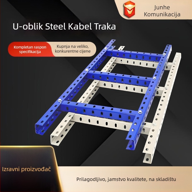 Nosač kabelska infrastrukture tipa ljestve za podatkovne centre – hladno valjani čelični pločasti, kod Jh0002, prilagodljivo