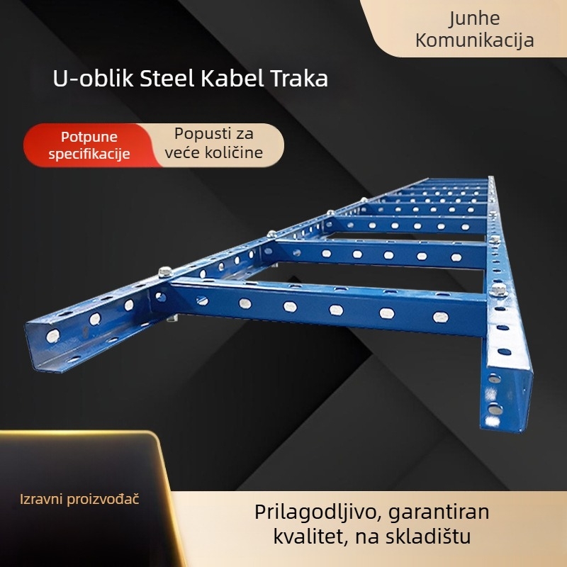 Nosač kabelska infrastrukture tipa ljestve za podatkovne centre – hladno valjani čelični pločasti, kod Jh0002, prilagodljivo