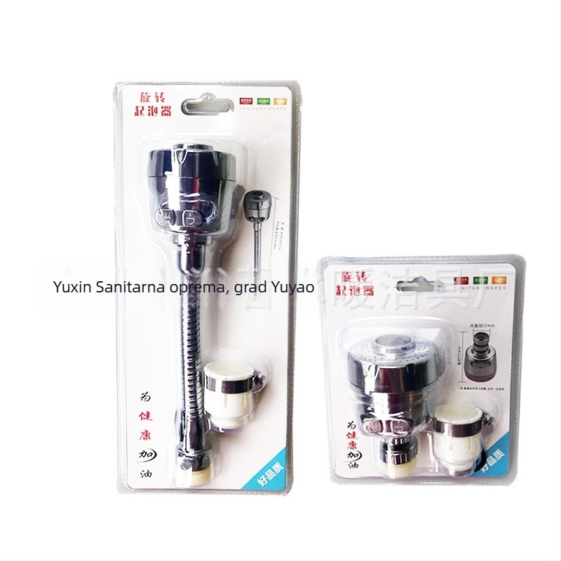 Kuhinjski slavine s pjenastom mlaznicom, ABS, navojni priključak, elektroplating, dvostupanjsko prilagođavanje, funkcija pjene i kiše