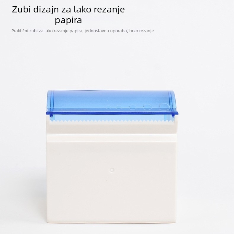 Nosač toaletnog papira na zid ABS V-7401, ovalni oblik, samoljepljiva montaža, vodootporan, višenamjenski