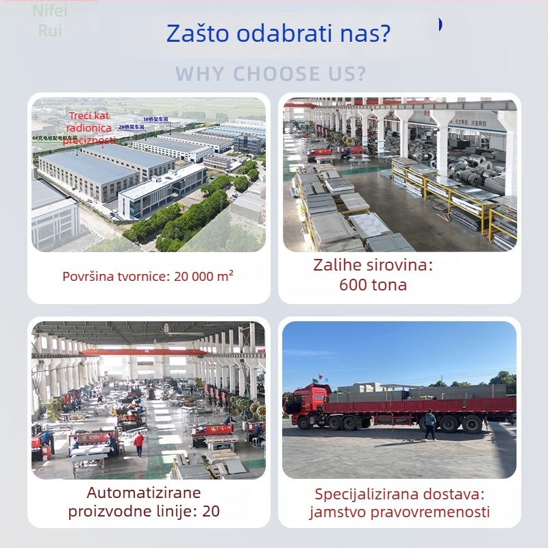 Feirui stakloplastični kabelski kanal tipa ljestvića za vanjsku uporabu, vatrootporan i otporan na koroziju, CE certifikat, prilagodljiv, za prijenos i distribuciju električne energije