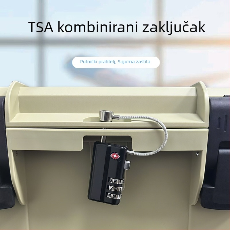 TSA brava za kutiju za oružje, za kutiju s alatom, brava s 3-cifrenom šifrom, legura cinka, model TSA63162, 6 mm debljina zaključnog štapa