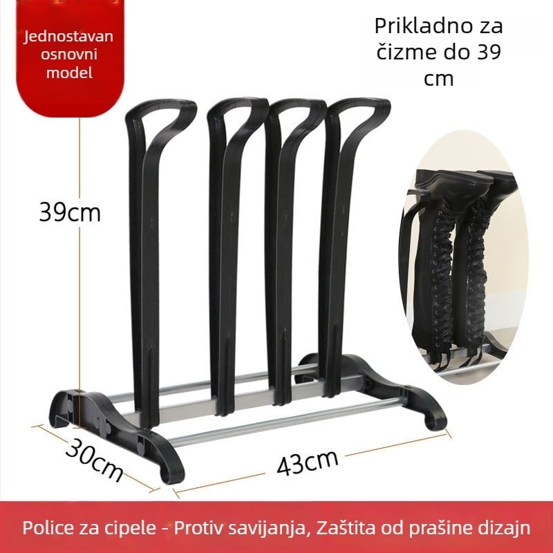 Stalak za cipele i čizme za ulazni hodnik — željezna konstrukcija, modeli J036C/J036L/J036LA, moderan minimalistički stil, standardni prostor