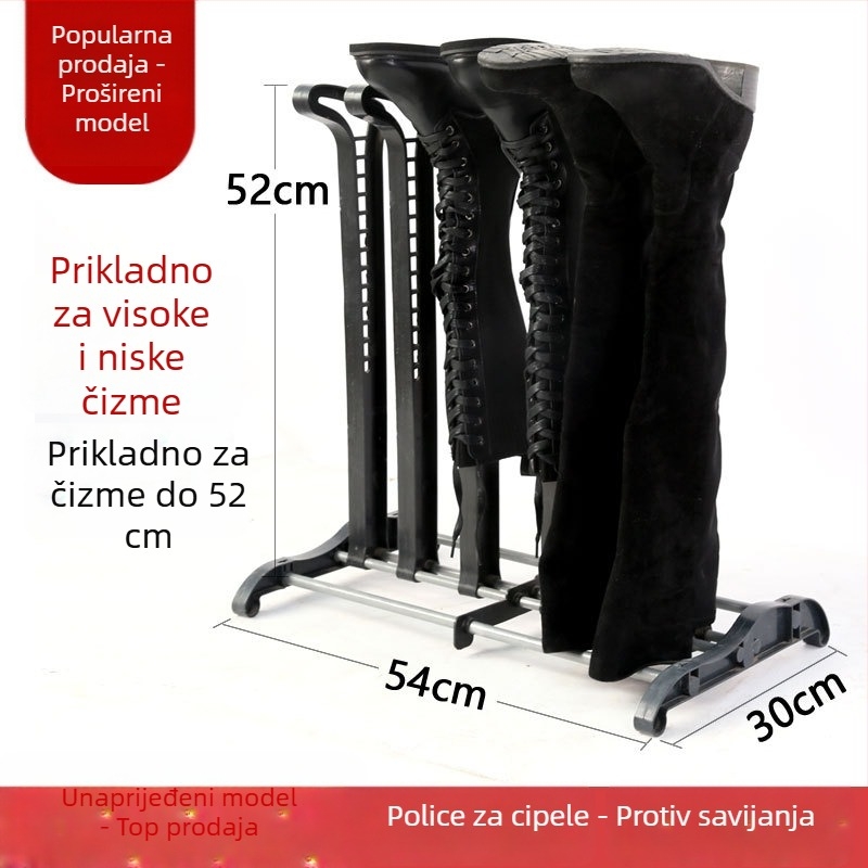 Stalak za cipele i čizme za ulazni hodnik — željezna konstrukcija, modeli J036C/J036L/J036LA, moderan minimalistički stil, standardni prostor