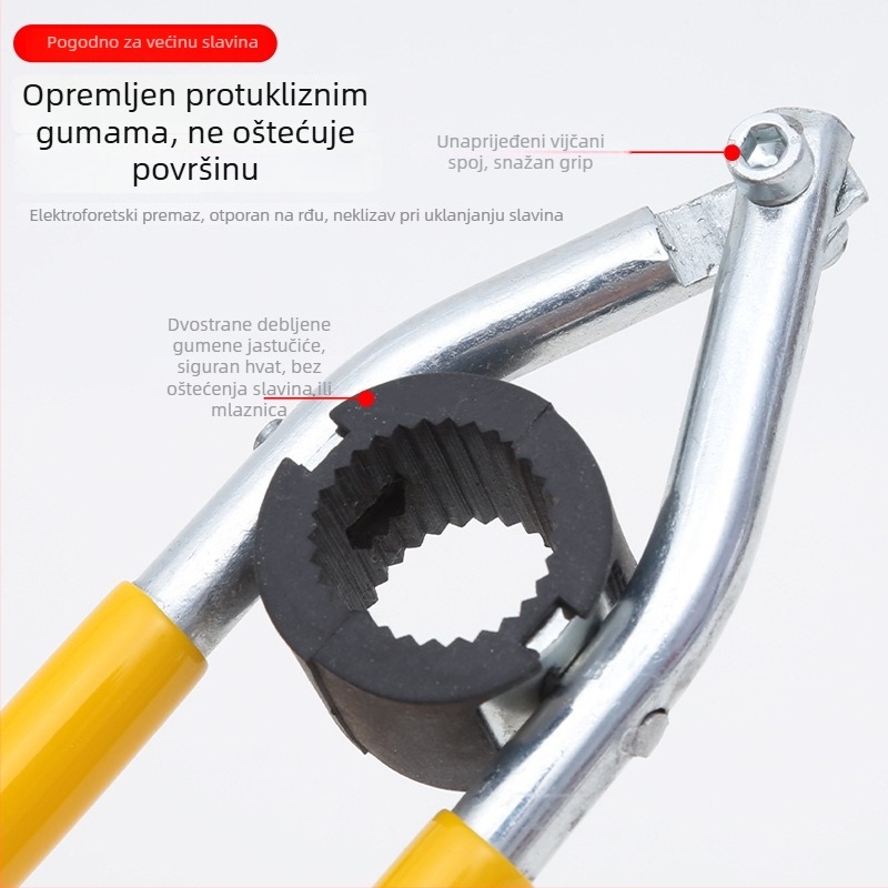 Ključ za aerator slavine – ručni alat za demontažu izljevne cijevi, karbonsko čelik s plastičnom držačem, moderan minimalistički dizajn