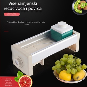Višenamjenski rezač povrća - ABS materijal, 15 razina, moderan minimalistički stil