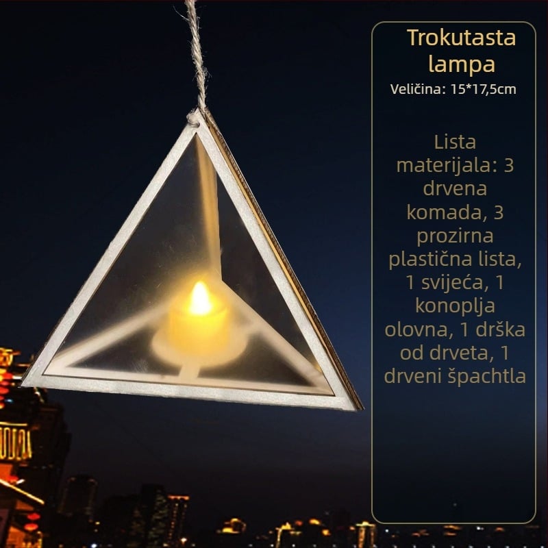 Dječji Halloween fenjer - DIY set, nepravilan oblik, s tiskanim logom, marka YICAII, crtani stil