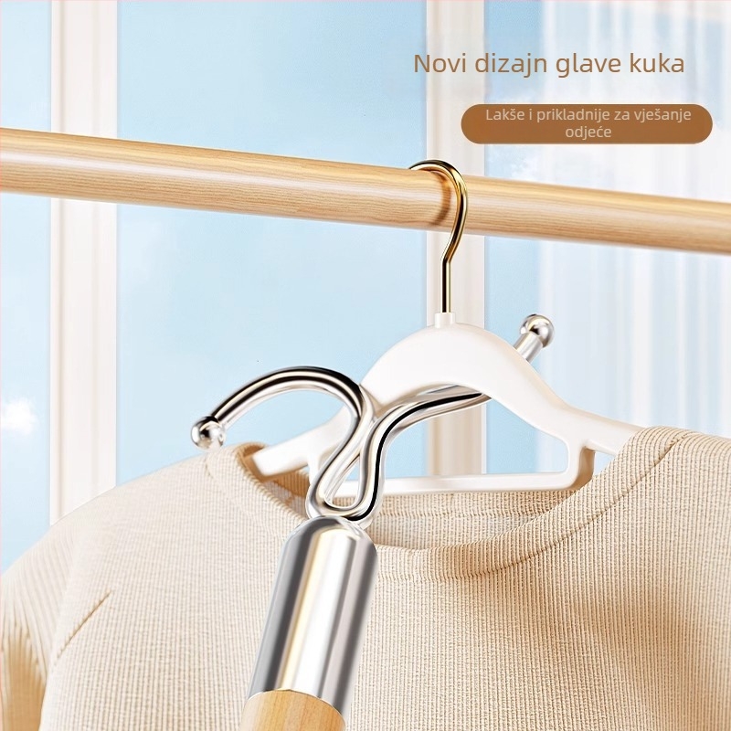 Držač za sušenje od drveta | Yuetu, moderni minimalistički stil, za balkon, lansirano u svibnju 2024