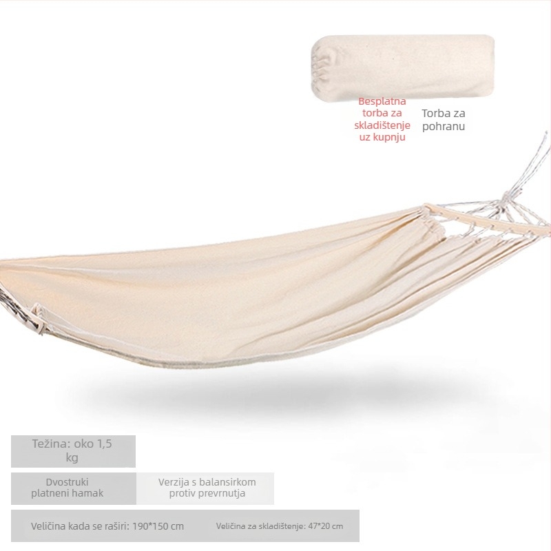 Force Forest kanvas hamaka stolac, bez postolja, nosivost 300 kg, težina 1,3 kg