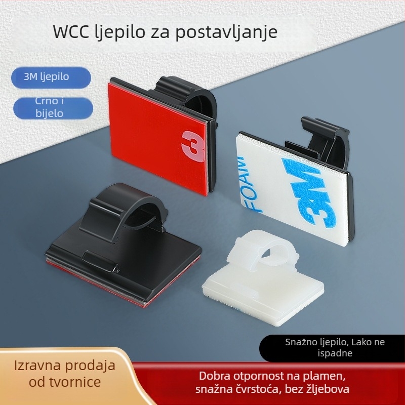 RCR samoljepljivi držač za kabel WCC-1/WCC-2 za unutarnje ožičenje
