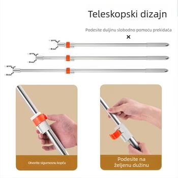 Maya Lagani Luksuzni Produživi Sušač Za Odjeću od Nehrđajućeg Čelika za Balkon