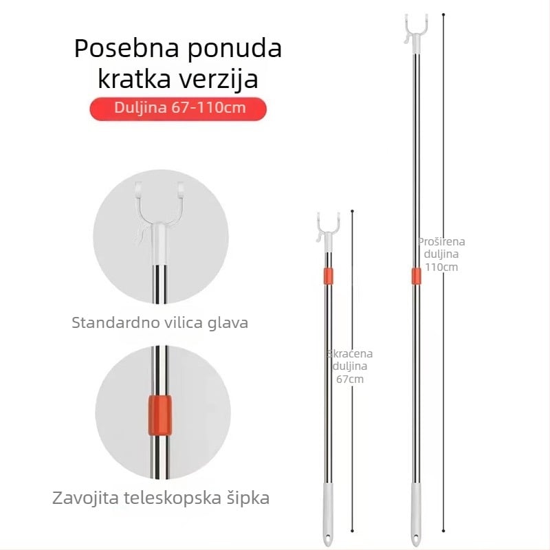 Maya Lagani Luksuzni Produživi Sušač Za Odjeću od Nehrđajućeg Čelika za Balkon