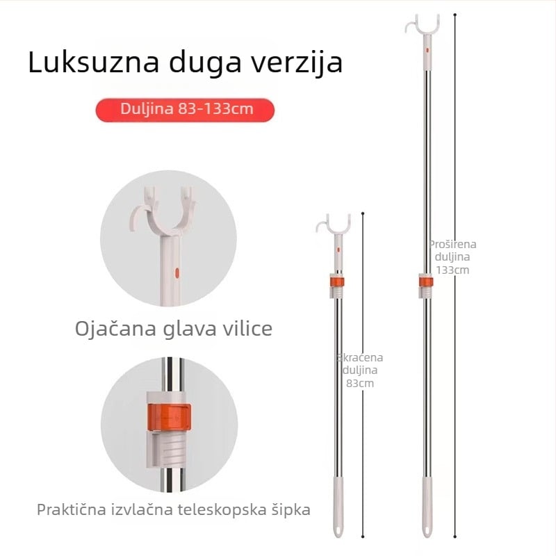 Maya Lagani Luksuzni Produživi Sušač Za Odjeću od Nehrđajućeg Čelika za Balkon