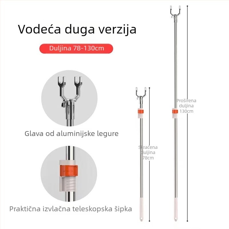 Maya Lagani Luksuzni Produživi Sušač Za Odjeću od Nehrđajućeg Čelika za Balkon