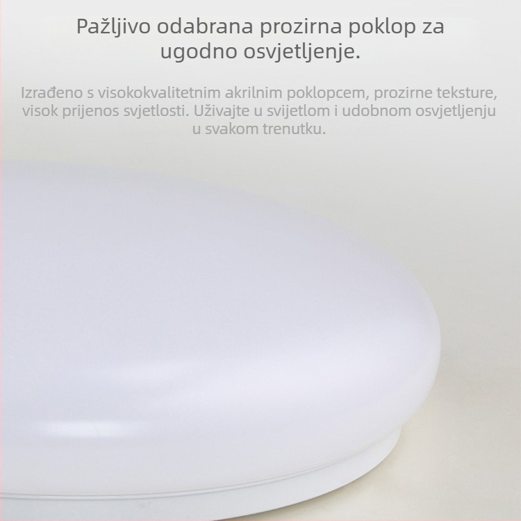 Stropna svjetiljka, okrugla LED rasvjeta za hodnike i kupaonice, moderni minimalistički dizajn, 220V, domet 5–10 m²